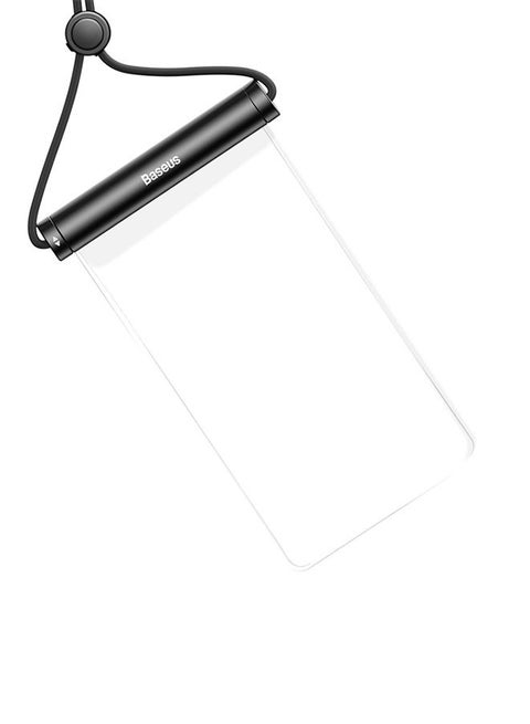 Waterproof Phone Case, Certified IPX8 30M Deep Waterproof Phone Pouch, Univesal Waterproof Cell Phone Case Fit for Big Phones up to 7.2" Compatible with iPhone 15 Pro Max/15 Plus,14/13/12/S22/S23 Ultra Black Black