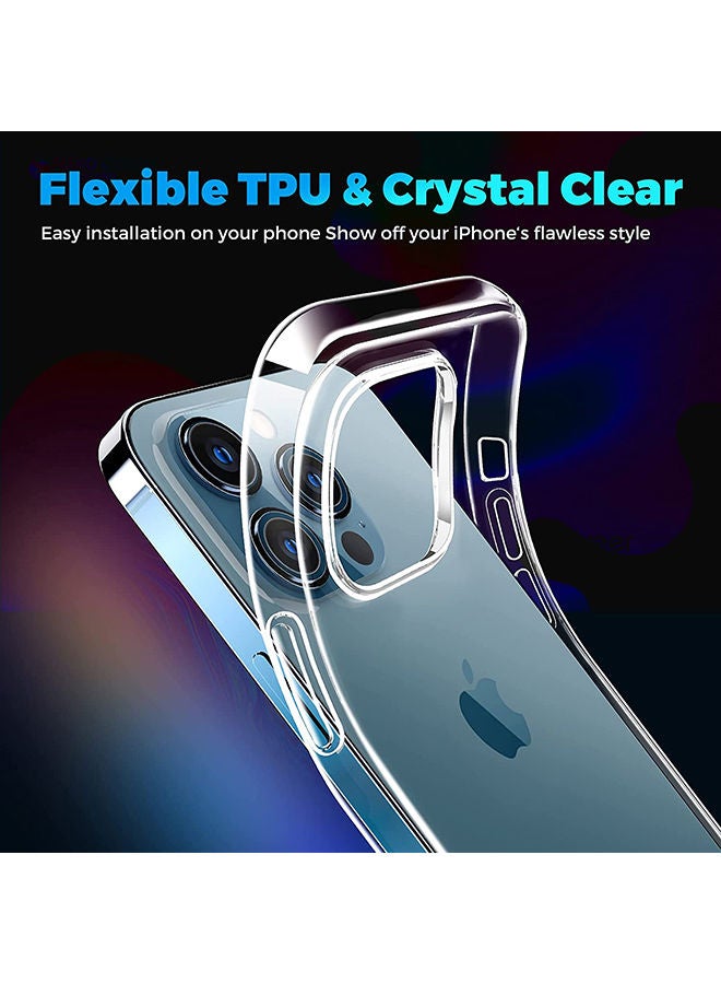 روك بو لاصقتي حماية للشاشة من الزجاج المقوى وواقيتين لعدسة الكاميرا لهاتف آيفون 13 برو ماكس مقاس 6.7 بوصة شفاف - Image 4