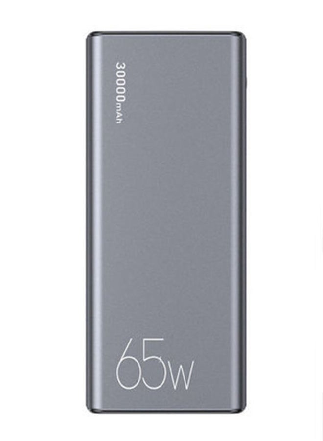 Usams - 30000.0 mAh PB59 Dual QC3.0+PD 65W Fast Charging Power Bank With Type-C Cable Black - Image 1