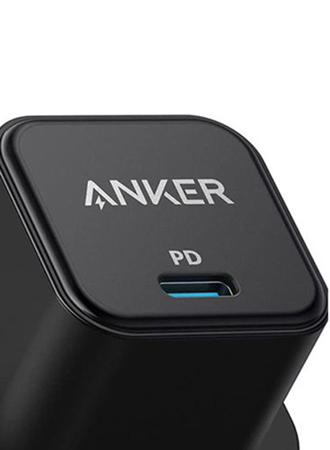Anker - USB C Charger, 20W Fast Charger, PowerPort III 20W Cube Charger For iPhone 12/12 Mini/12 Pro/12 Pro Max/11, Galaxy, Pixel 4/3, iPad Pro And More Cable Not Included Black - Image 1