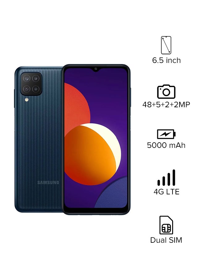 Samsung - Galaxy M12 Dual SIM Black 4GB RAM 64GB 4G LTE - Middle East Version - Image 1