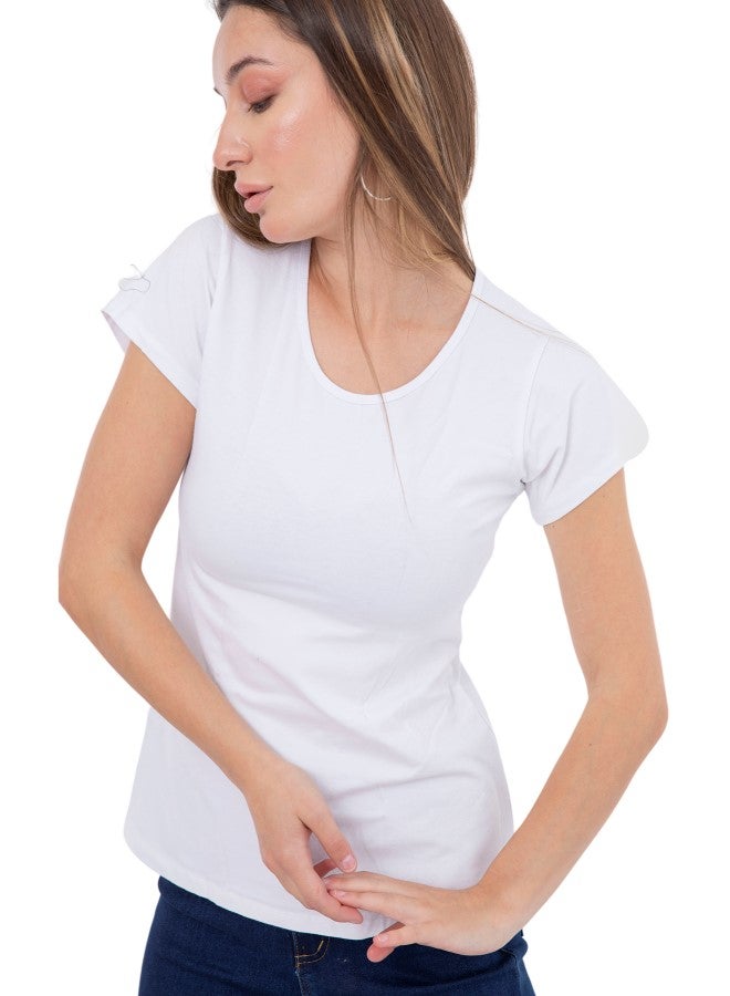 Carina Wear Round Neck SS M4542- White - Image 4