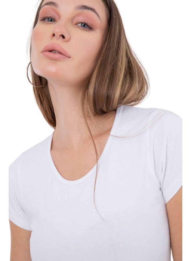 Carina Wear Round Neck SS M4542- White - Image 5