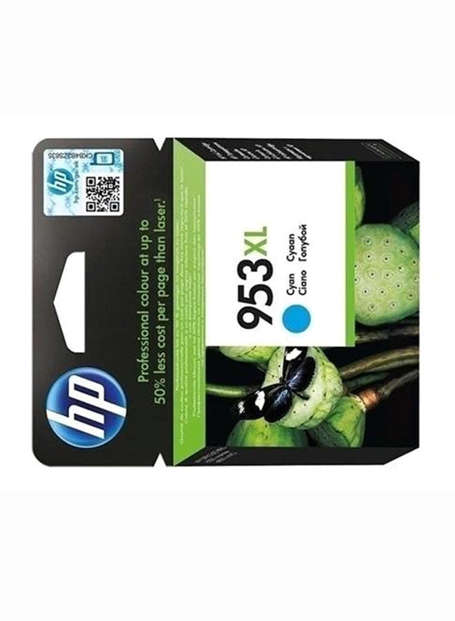 HP 953XL High Yield Original Ink Cartridge - F6U16AE Cyan  - Image 2
