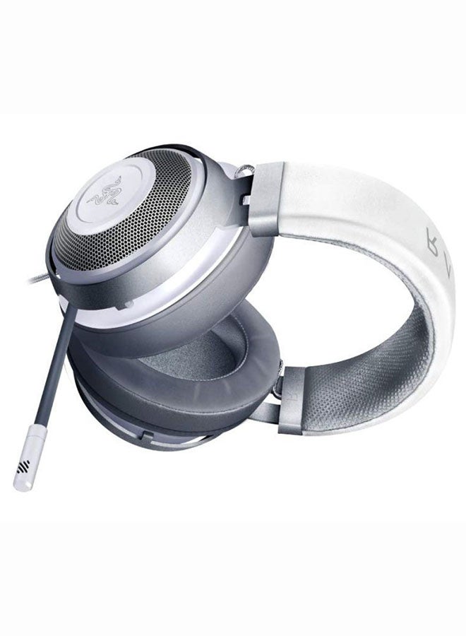 RAZER - Razer Kraken - Multi-Platform Wired Gaming Headset, Clear & Powerful Sound, Thicker Headband Padding, Play Comfortably For Hours - Mercury White - Image 1