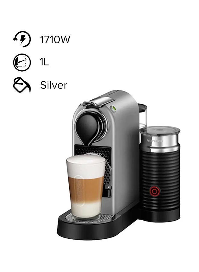 نسبرسو ماكينة تحضير قهوة إسبريسو مزودة بكبسولات 1.0 L 1710.0 W C123SI فضي  - Image 1