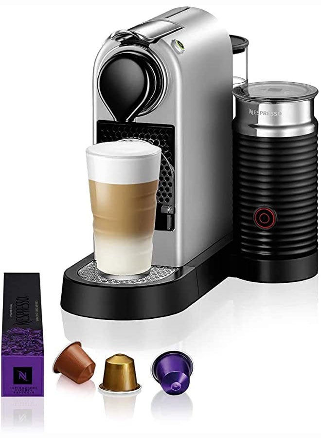 Nespresso - Espresso Coffee Machine With Capsules 1.0 L 1710.0 W C123SI Silver - Image 1