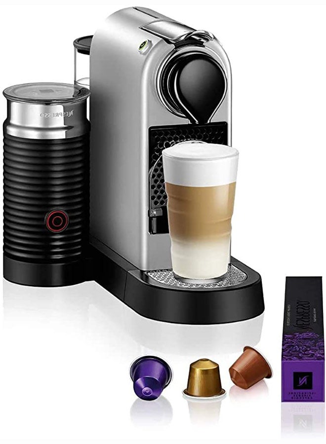 Nespresso - Espresso Coffee Machine With Capsules 1.0 L 1710.0 W C123SI Silver - Image 1