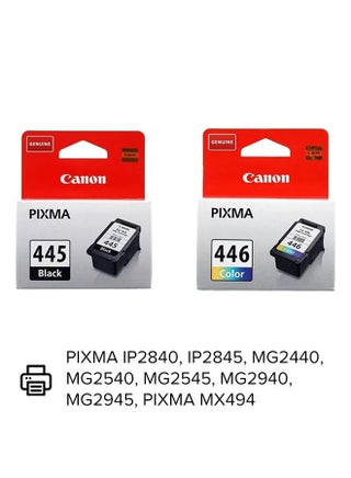 2-Piece Ink Cartridge 446 Tricolor/445 Black - view 2