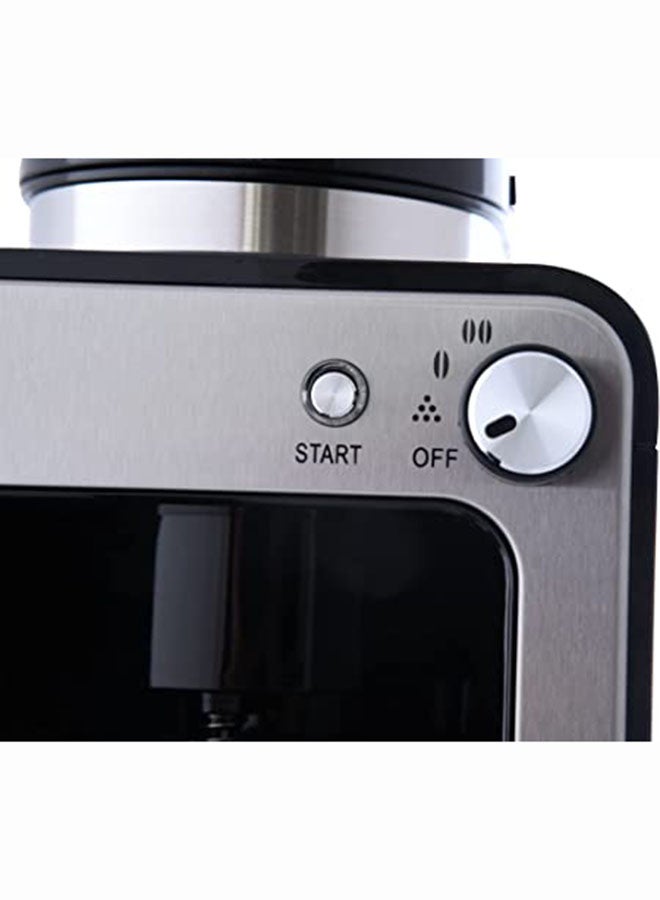 ALSAIF-ELEC Electric Fresh Coffee Machine With Two Grinding Option 580 ml 600 W E03410 Silver/Black - Image 5