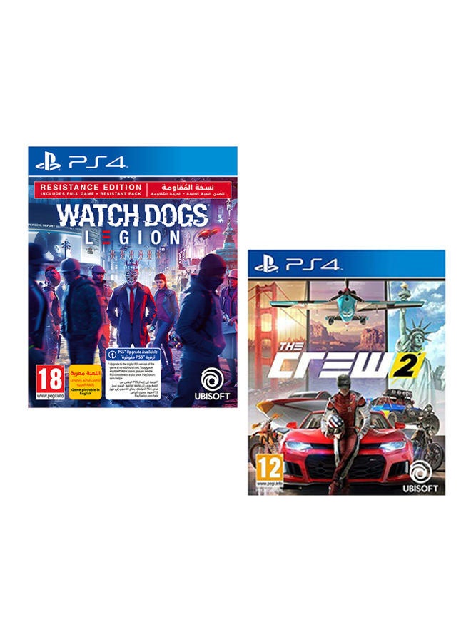 أوبيسوفت ذا كرو 2 + واتش دوغز ليجن - الأكشن والتصويب - بلاي ستيشن 4 (PS4)  - Image 1