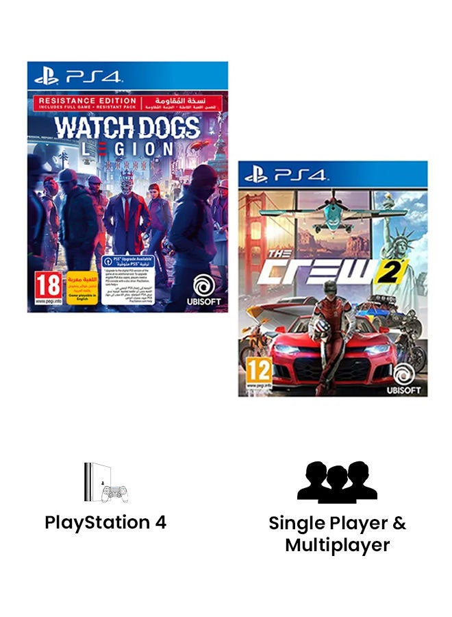 أوبيسوفت ذا كرو 2 + واتش دوغز ليجن - الأكشن والتصويب - بلاي ستيشن 4 (PS4)  - Image 3