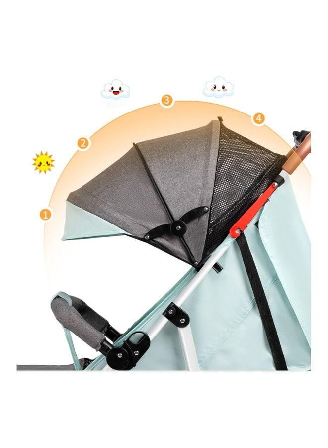 Kidle - Multifunctional Portable Folding Baby Stroller Four Wheeled Stroller For Sitting And Lying Baby One Button Retraction - Image 1