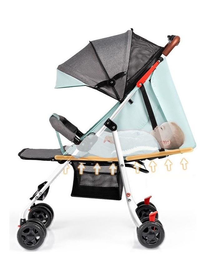 Kidle - Multifunctional Portable Folding Baby Stroller Four Wheeled Stroller For Sitting And Lying Baby One Button Retraction - Image 1