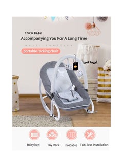 Kidle Foldable Portable Baby Rocker With Detachable Toy Holder  - Image 2
