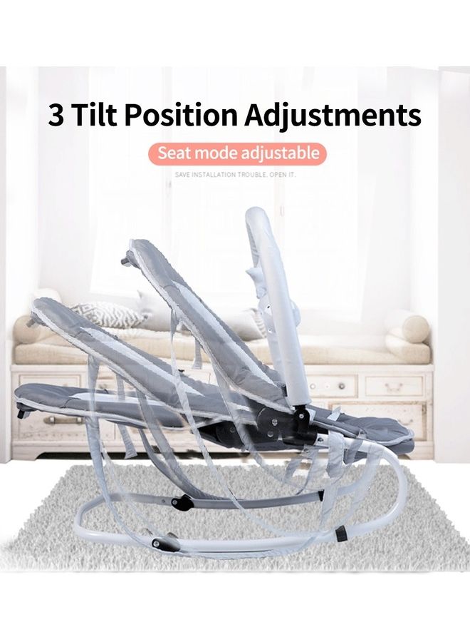 كيدل كرسي هزاز محمول وقابل للطي مع حامل ألعاب قابل للفصل  - Image 3