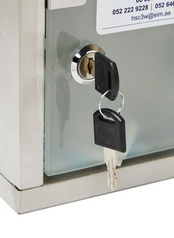3W Healthcare First Aid Cabinet Stainless Steel Medium - Image 3
