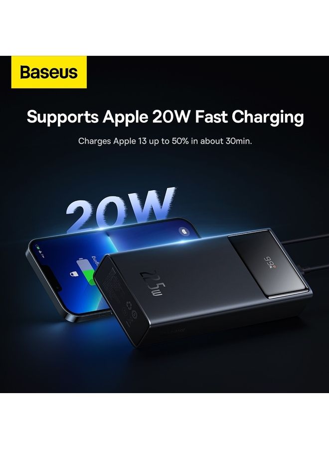 Baseus 20000 mAh Power Bank, 22.5W Fast Charging 20000mAh Power bank, PD3.0 QC3.0 Portable Charger, 3A (USB-C in & Out) with LED Display Battery Pack for iPhone 14, 13, 12, 11, X Pro Max, Huawei, Samsung S21, S20 iPad and Many More Black  - Image 5