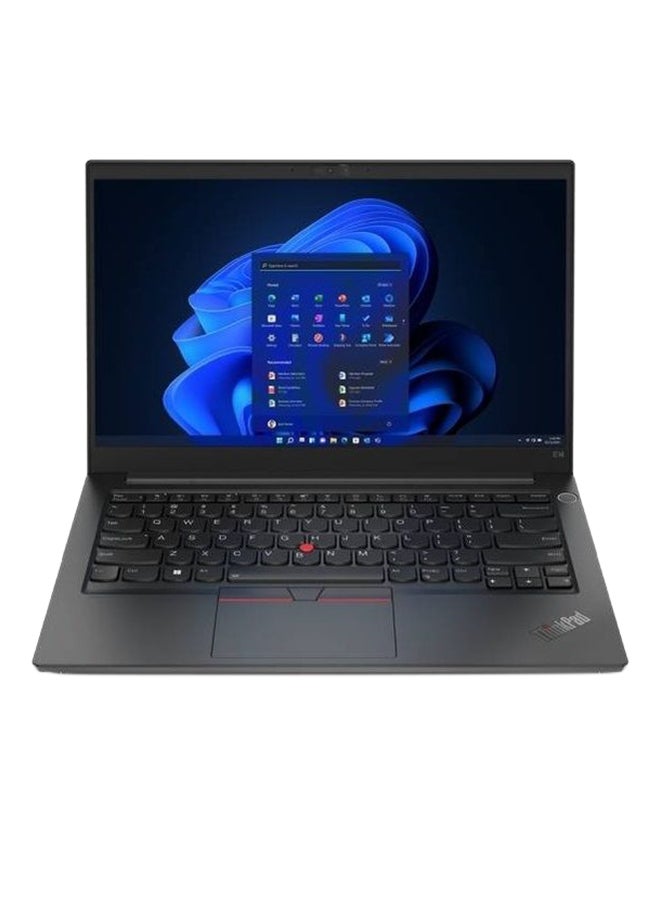 Lenovo - ThinkPad E14 Gen 4 Laptop With 14-Inch FHD Display, Core i5 Processor/8GB RAM/256GB SSD/DOS/Intel Iris Xe Graphics Card/Fingerprint Reader English/Arabic Black - Image 1