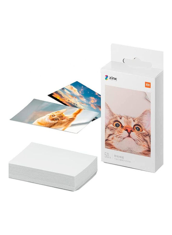 Xiaomi Self Adhesive Portable Photo Printer Paper 20 Sheets  - Image 1
