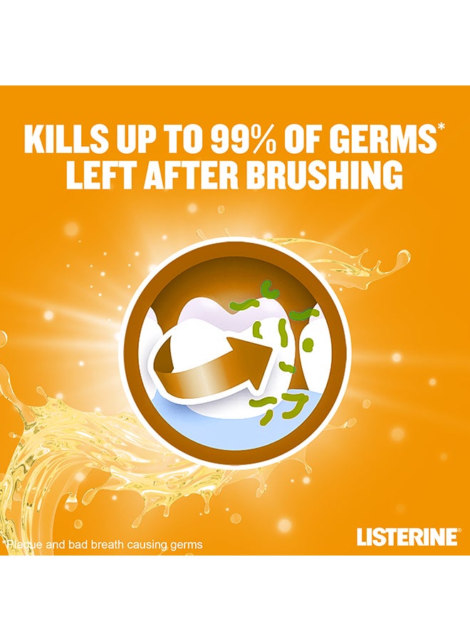 Listerine - Total Care Miswak Daily Mouthwash Milder Taste Zero Alcohol Fluoride 500ml - Image 1