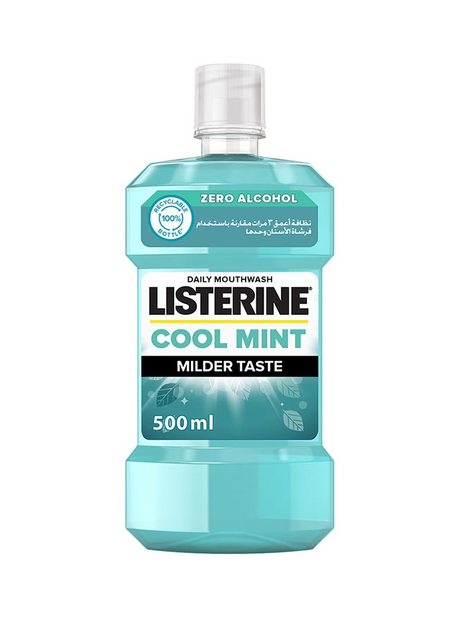 Listerine - Cool Mint Flavour Daily Mouthwash Milder Taste 500ml - Image 1