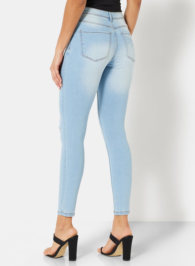 I.Scenery - Skinny Fit Jeans Light Blue - Image 1