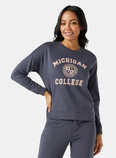 I.Scenery Michigan Sweatshirt Blue