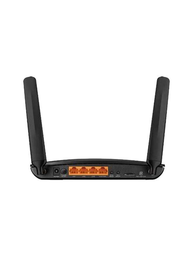 TP-LINK - TL-MR6400 Wireless N 4G LTE Router 300 Mbps Black - Image 1