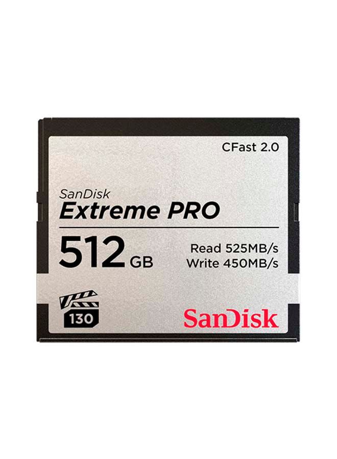 Sandisk - Extreme PRO CFAST 2.0 Read Speed 525MB/s  UHS-I VPG130 512 GB SDCFSP-512G-G46D 512 GB - Image 1
