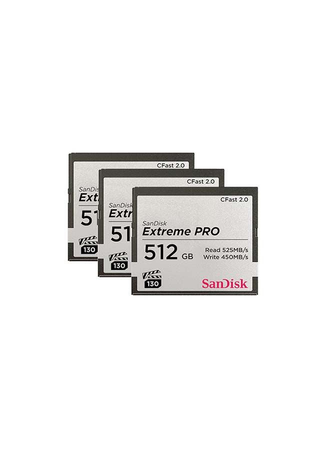 Sandisk - Extreme PRO CFAST 2.0 Read Speed 525MB/s  UHS-I VPG130 512 GB SDCFSP-512G-G46D 512 GB - Image 1