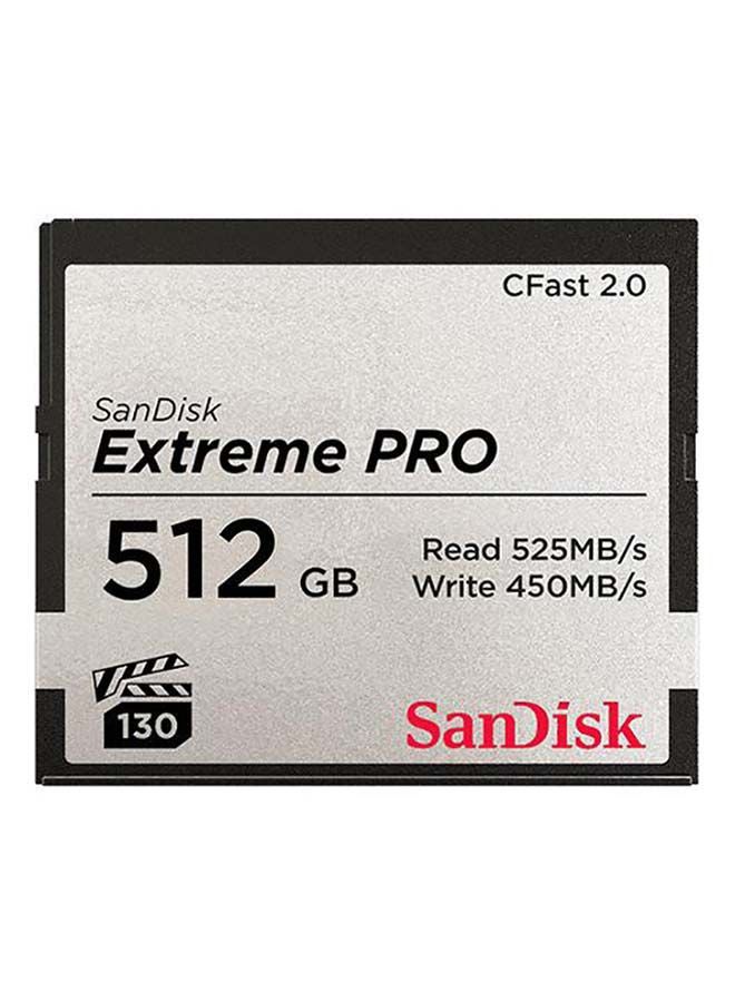 Sandisk - Extreme PRO CFAST 2.0 Read Speed 525MB/s  UHS-I VPG130 512 GB SDCFSP-512G-G46D 512 GB - Image 1