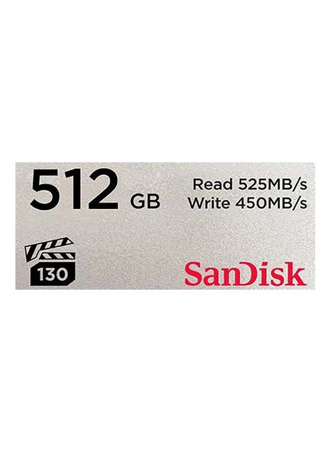 Sandisk - Extreme PRO CFAST 2.0 Read Speed 525MB/s  UHS-I VPG130 512 GB SDCFSP-512G-G46D 512 GB - Image 1