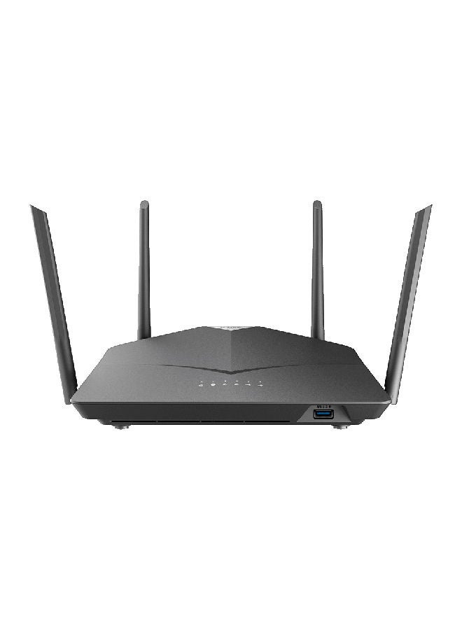 دي لينك - راوتر واي فاي شبكي AC2600 عالي الطاقة أسود - Image 1