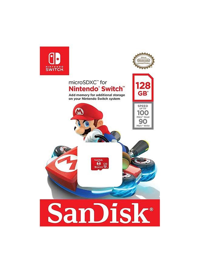 سانديسك - بطاقة ذاكرة مايكرو SDXC بسرعة فائقة UHS-I لنينتندو سويتش 128 GB - Image 1