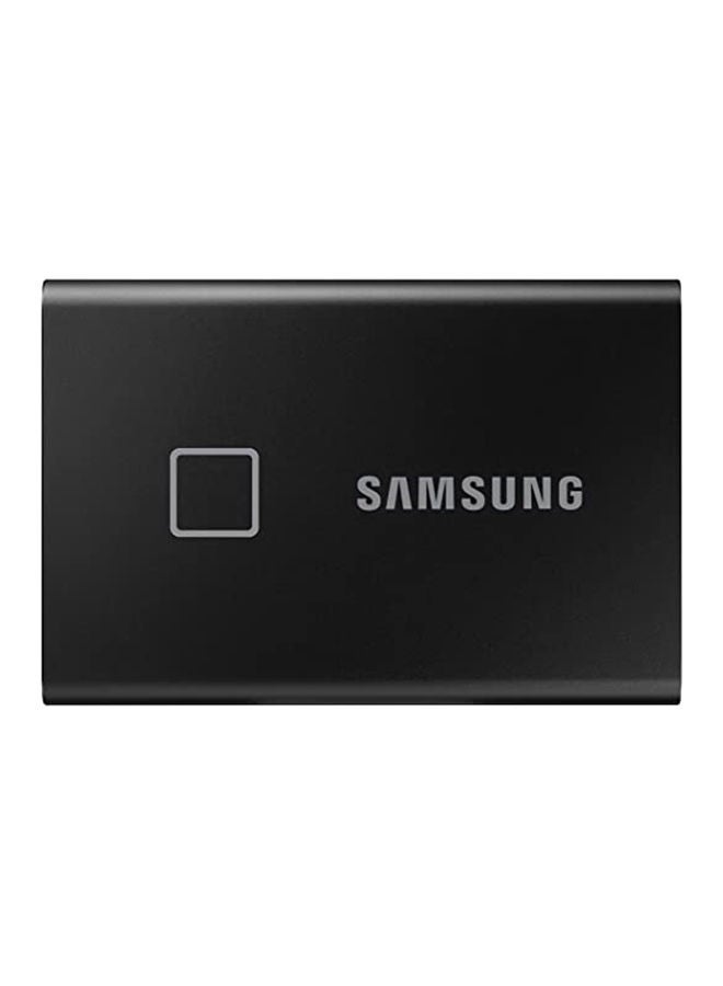 Samsung - Touch 2TB USB 3.2 Gen 2 Portable SSD, 1,050MB/sec Read & Up to 1,000 MB/sec Write Speeds, Integrated Fingerprint Reader & LED Indicator Black | MU-PC2T0K/WW 2 TB - Image 1