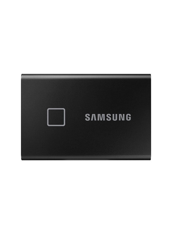Samsung - Touch 2TB USB 3.2 Gen 2 Portable SSD, 1,050MB/sec Read & Up to 1,000 MB/sec Write Speeds, Integrated Fingerprint Reader & LED Indicator Black | MU-PC2T0K/WW 2 TB - Image 1