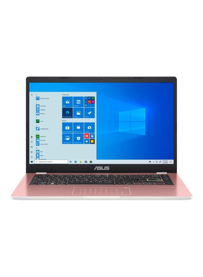 ASUS - E410MA-202 Laptop With 14-Inch HD Display, Celeron Processer/4GB RAM/128GB SSD/Intel UHD Graphics/Windows 10 /International Version English Pink - Image 1