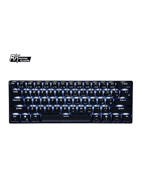 RK61 61-Key White Backlight Bluetooth/2.4G Wireless/USB Wired Three Modes Tablet Computer Mobile Office Gaming  Keyboard
