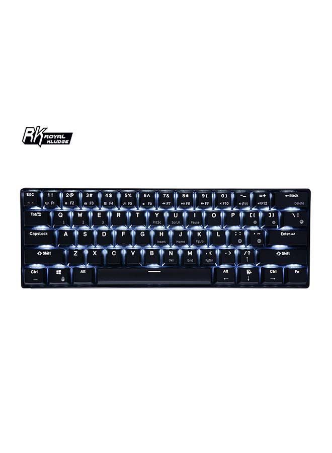 RK61 61-Key White Backlight Bluetooth/2.4G Wireless/USB Wired Three Modes Tablet Computer Mobile Office Gaming  Keyboard
