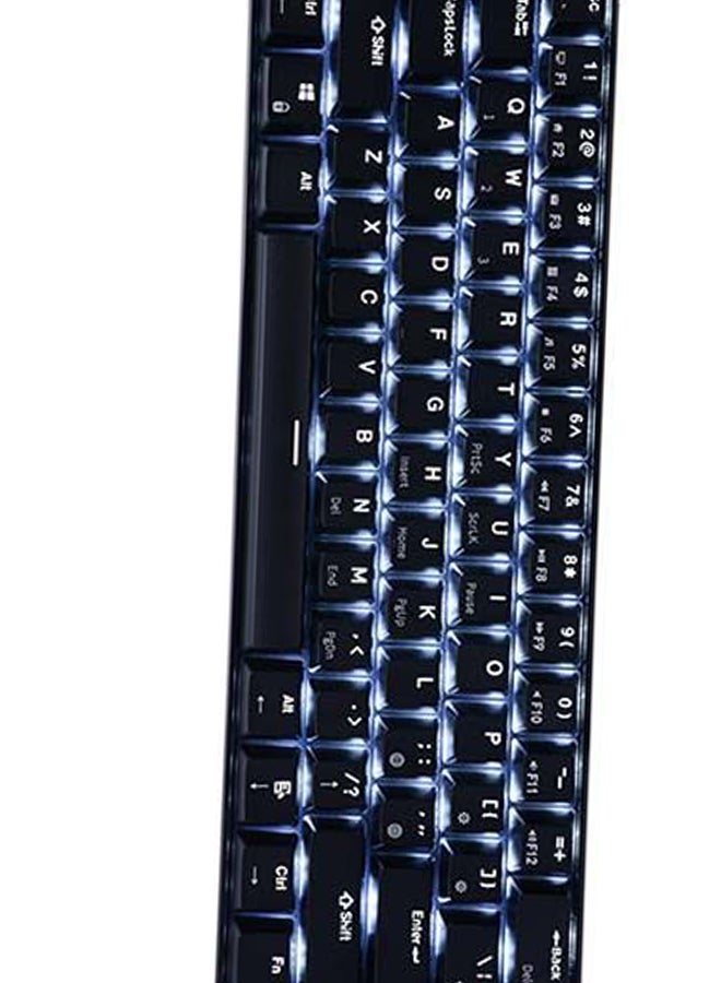 RK61 61-Key White Backlight Bluetooth/2.4G Wireless/USB Wired Three Modes Tablet Computer Mobile Office Gaming  Keyboard