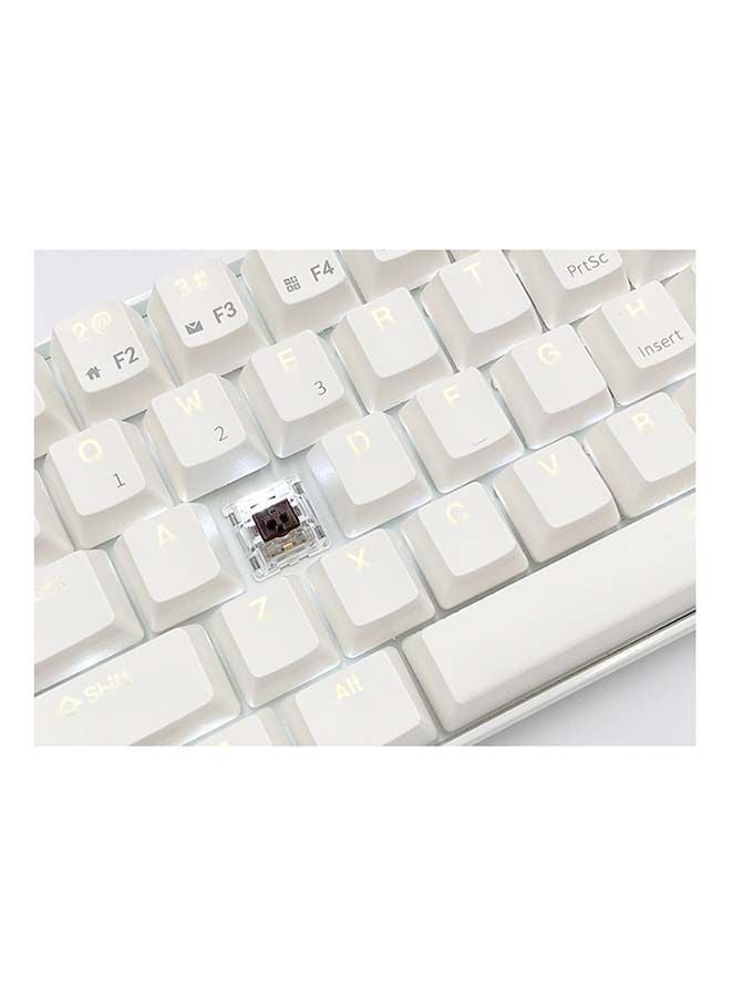 RK61 61-Key White Backlight Bluetooth/2.4G Wireless/USB Wired Three Modes Tablet Computer Mobile Office Gaming Keyboard