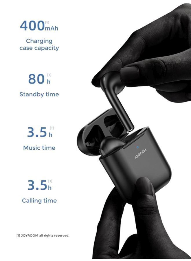 JOYROOM - Bluetooth In-Ear Earbuds With Charging Case Black - Image 1