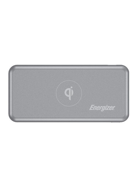 10000 mAh Ultimate Qi Wireless Power Bank, Dual Outputs, USB-C Power Delivery Output For iPhone/ iPad, 18W Smart USB-A Fast Charging For Samsung Huawei, Redmi, OnePlus, Oppo, Vivo, Quick Recharging, LED Indicator, PowerSafe Management, 18W Grey
