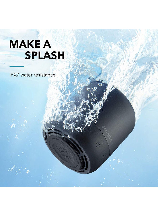 Soundcore - Mini 3 Bluetooth Speaker, BassUp And PartyCast Technology, USB-C, Waterproof IPX7, Customizable EQ black - Image 1