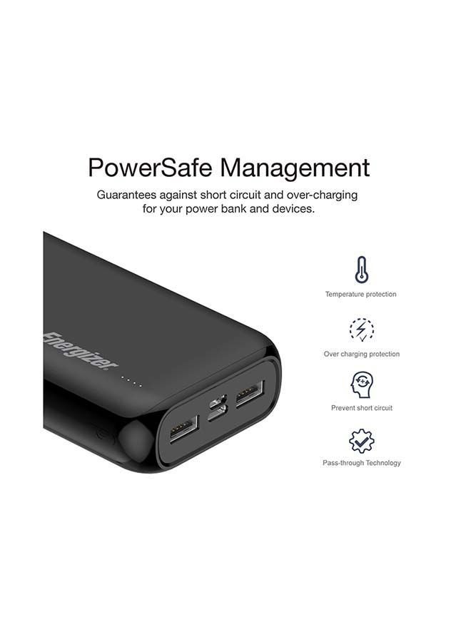 20000 mAh Max Rapid Charging Power Bank With Dual Outputs - Type-C And USB-A, Dual Inputs, Micro-USB And Type-C Black - v1667481450/N45002447A_4