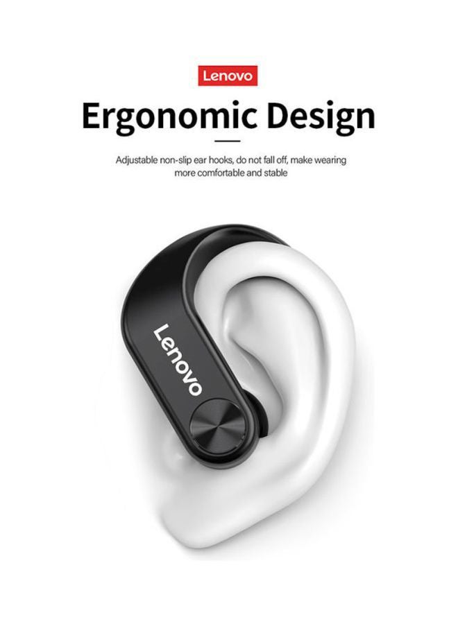 Lenovo LP7 TWS Earbuds True Wireless Headphones with Dual Mic Ear-Hook Earphone Black - Image 4