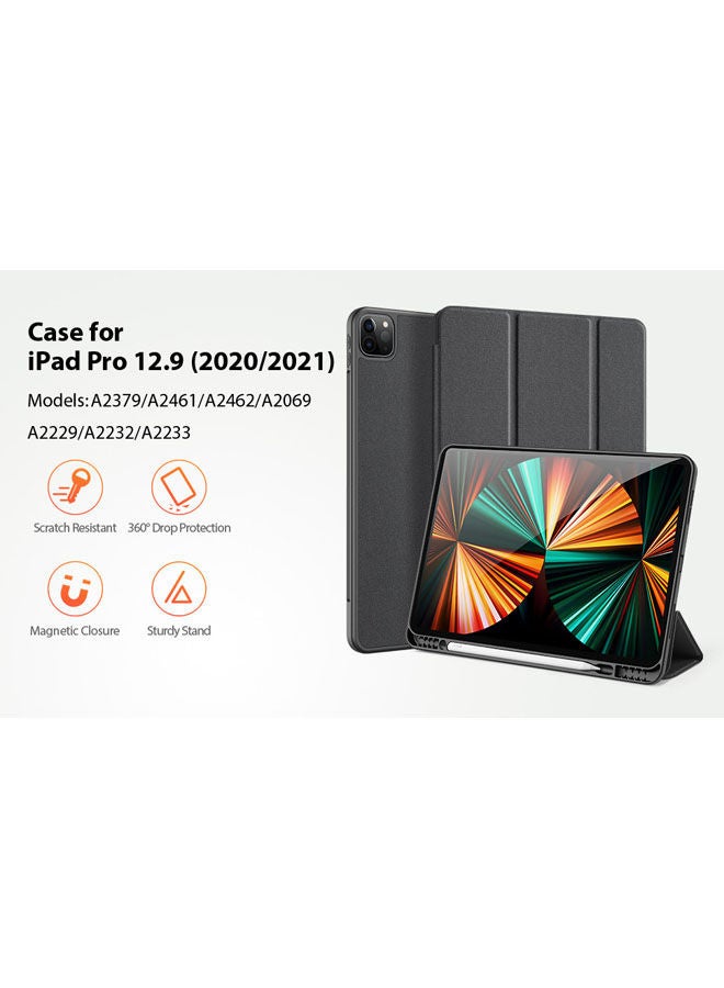 Rock Pow Protective Case for iPad Pro 12.9 2021/2020 Black  - Image 2
