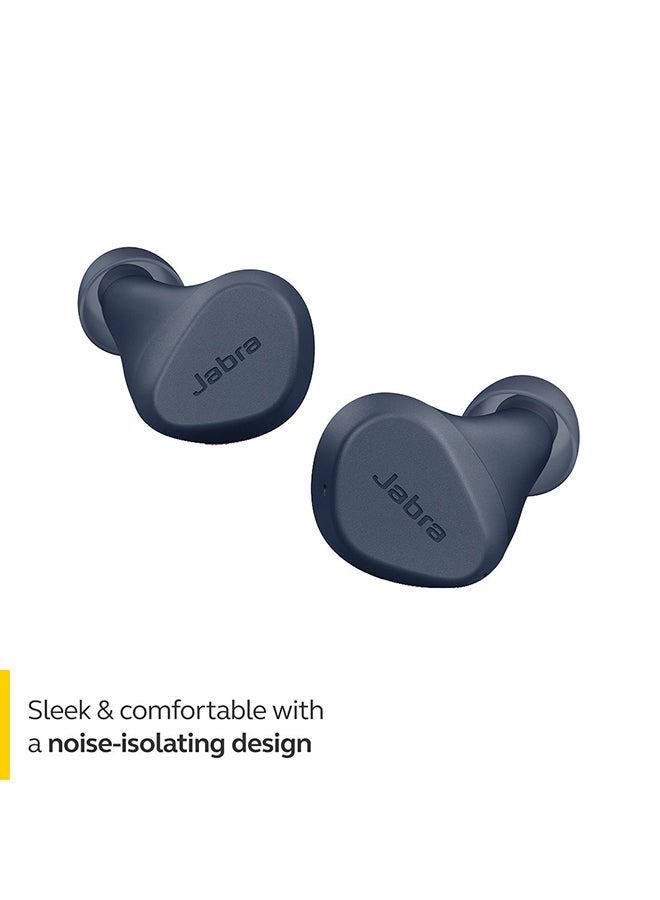 Jabra - Elite 2 In Ear Wireless Bluetooth Earbuds – Noise Isolating True Wireless Buds With 2 Built-In Microphones, Rich Bass, Customizable Sound Navy - Image 1