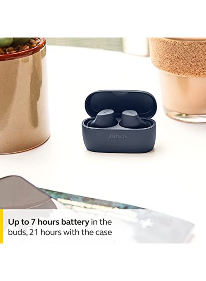 Jabra - Elite 2 In Ear Wireless Bluetooth Earbuds – Noise Isolating True Wireless Buds With 2 Built-In Microphones, Rich Bass, Customizable Sound Navy - Image 1